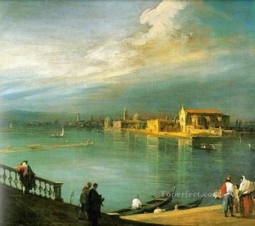 古典的なヴェネツィア Painting - サン クリストフォロ サン ミケーレ ムラーノ カナレット ヴェネツィア